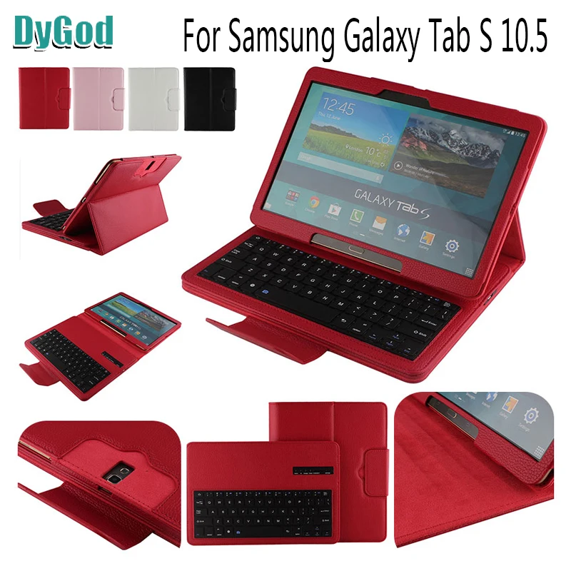 Съемная Беспроводная Bluetooth клавиатура для Samsung Galaxy Tab S SM T800 T805 10 5 'ƈ в 1 кожаный