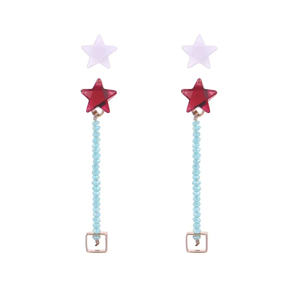 Badu Fashion Small Star Stud Earrings Set Square Shape Beads Pendant Earrings For Women Summer Vacation Jewelry
Badu Fashion Small Star Stud Earrings Set Square Shape Beads Pendant Earrings For Women Summer Vacation Jewelry