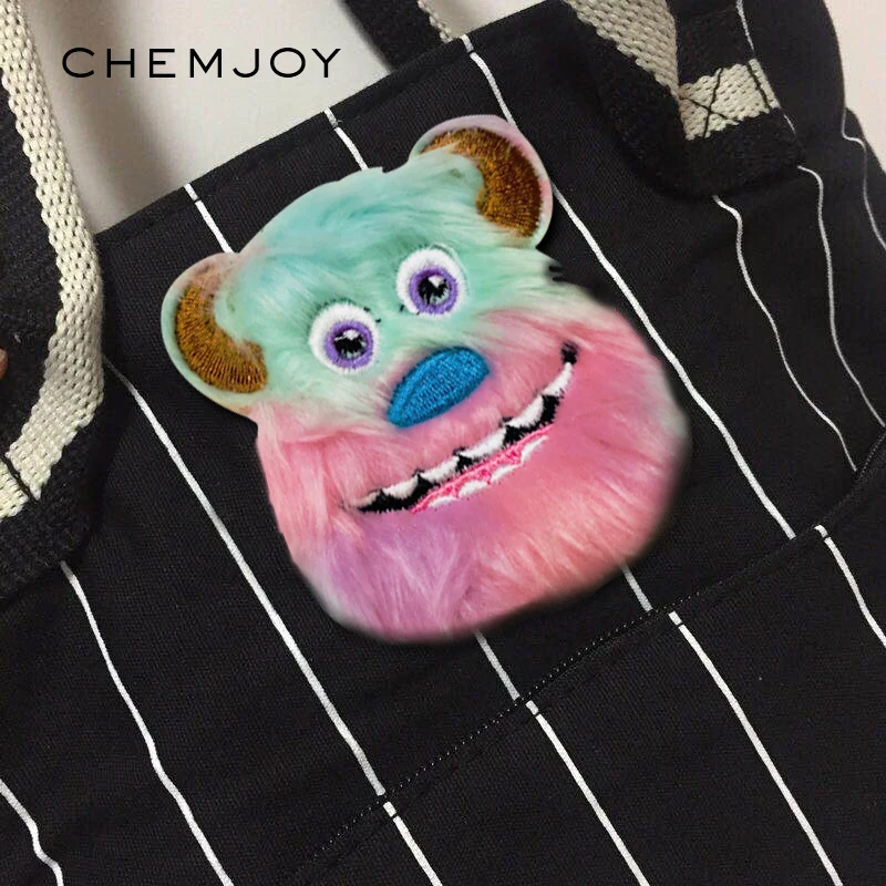 Plush Cartoon Monster Patch Iron on Patches for Clothing Jeans Bags Sewing Applique Cute Animal Parches DIY Clothes Stickers
Plush Cartoon Monster Patch Iron on Patches for Clothing Jeans Bags Sewing Applique Cute Animal Parches DIY Clothes Stickers
