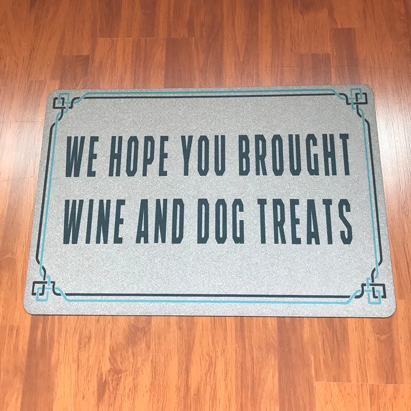 Custom Made Welcome Door Mats I Hope You Brought Wine And Dog Treats Doormat for Entrance Door Mat From The Entry Gate Floor Mat
Custom Made Welcome Door Mats I Hope You Brought Wine And Dog Treats Doormat for Entrance Door Mat From The Entry Gate Floor Mat