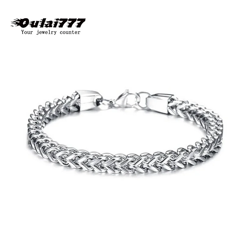 2019 polishing stainless steel men charm bracelet on hand link chain male gift man accessories mens bracelets rock punk style
2019 polishing stainless steel men charm bracelet on hand link chain male gift man accessories mens bracelets rock punk style