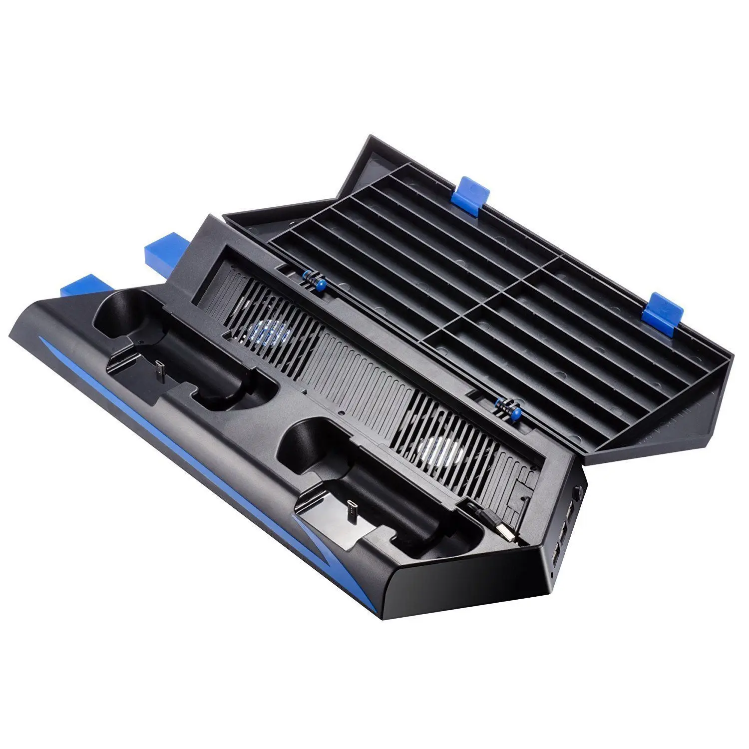 For PS4 Vertical Stand Cooling Fan Dual Charging Station for Playstation 4 DualShock 4 Controllers, with 2 USB HUB Charger Por
For PS4 Vertical Stand Cooling Fan Dual Charging Station for Playstation 4 DualShock 4 Controllers, with 2 USB HUB Charger Por
