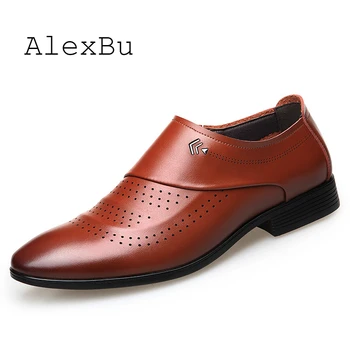 AlexBu New Leather Shoes Men Designer Patent Loafers For Men Hollow Out Breathable Shoes Male Comfortable Dress Shoe Size 38
AlexBu New Leather Shoes Men Designer Patent Loafers For Men Hollow Out Breathable Shoes Male Comfortable Dress Shoe Size 38