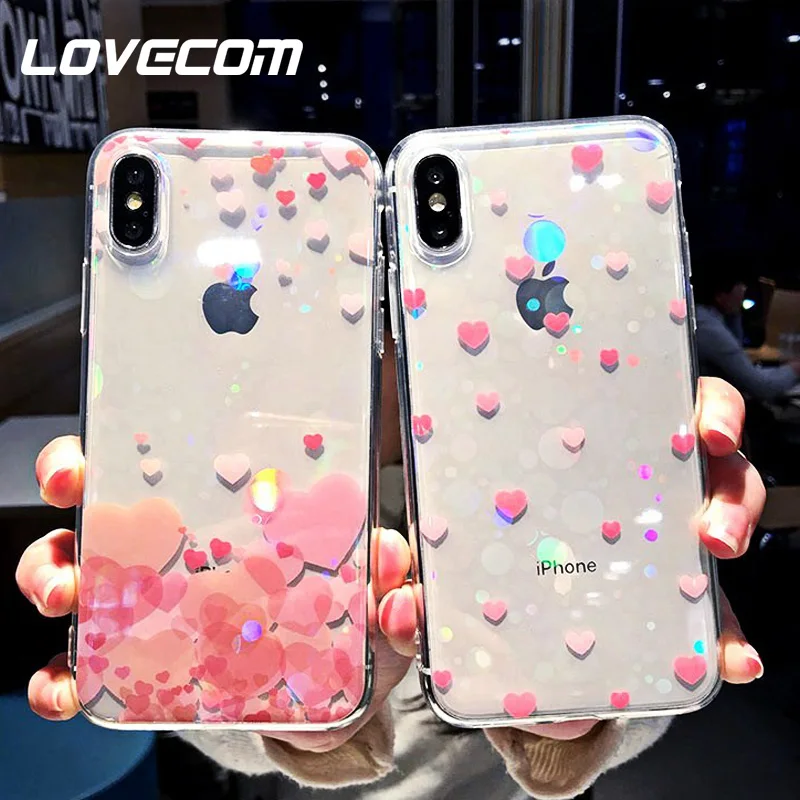 LOVECOM laser Pink Love Heart Soft TPU Cases For iPhone XS Max XR XS X 6 6S 7 8 Plus Transparent Protective Phone Back Cover
LOVECOM laser Pink Love Heart Soft TPU Cases For iPhone XS Max XR XS X 6 6S 7 8 Plus Transparent Protective Phone Back Cover