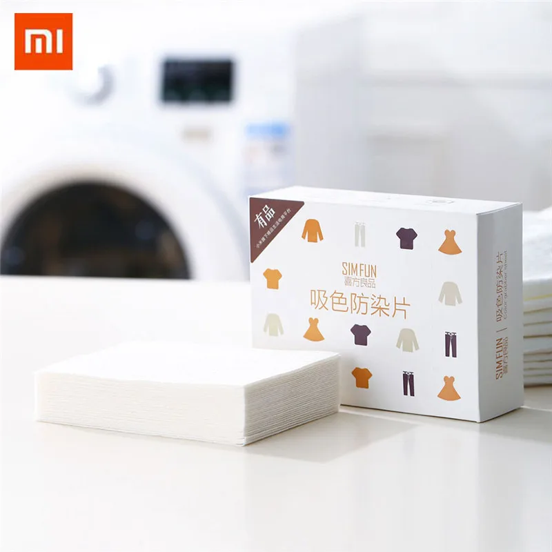 XIAOMI Dyeing cloth Washing Machine Use Mixed Dyeing Proof Color Absorption Sheet Anti dyed Cloth Color Grabber Laundry Papers
XIAOMI Dyeing cloth Washing Machine Use Mixed Dyeing Proof Color Absorption Sheet Anti dyed Cloth Color Grabber Laundry Papers