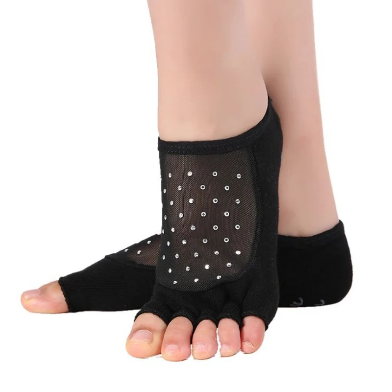 Instep Mesh Yarn Point Drill Ladies Yoga Socks Non-slip Fitness Pilates Socks Women Cotton Dance Sports Socks Black Floor Socks
Instep Mesh Yarn Point Drill Ladies Yoga Socks Non-slip Fitness Pilates Socks Women Cotton Dance Sports Socks Black Floor Socks
