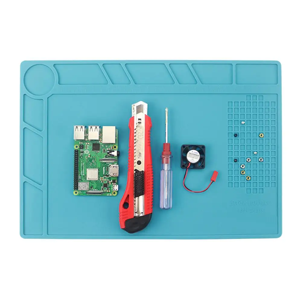 Soldering Station 500 Degrees Celsius Heat Resistant Pad Phone Watch Repair Non-slip Silicone Mat Silicone Pad Screw Maintenance 
Soldering Station 500 Degrees Celsius Heat Resistant Pad Phone Watch Repair Non-slip Silicone Mat Silicone Pad Screw Maintenance