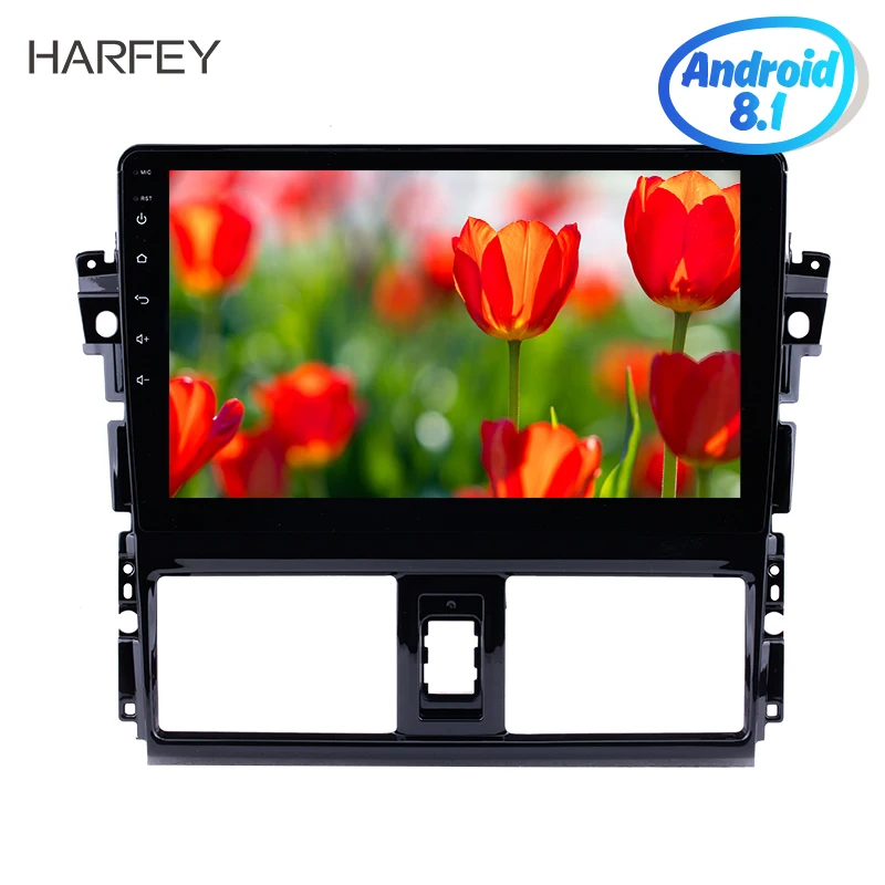 Мультимедийный плеер Harfey с сенсорным экраном 10 1 дюйма GPS FM-радио Android 9 0 Bluetooth Wi-Fi