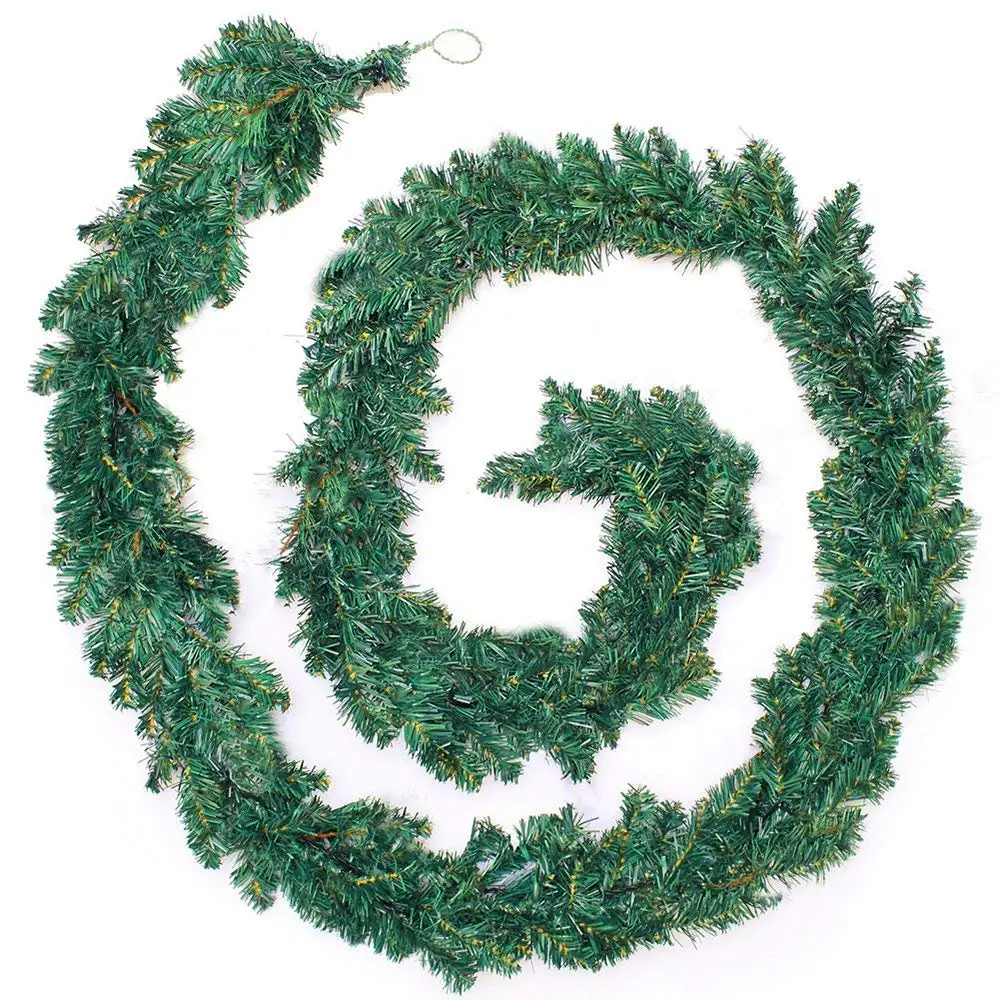 2PCS 2.7M Decorated Wreath Garland Christmas Decoration