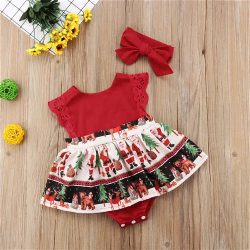 Cute Newborn Baby Girls Christmas clothes round neck backless Ruffle Geometry sleeveless Bodysuit Bow Headband 2pc cotton outfit
Cute Newborn Baby Girls Christmas clothes round neck backless Ruffle Geometry sleeveless Bodysuit Bow Headband 2pc cotton outfit