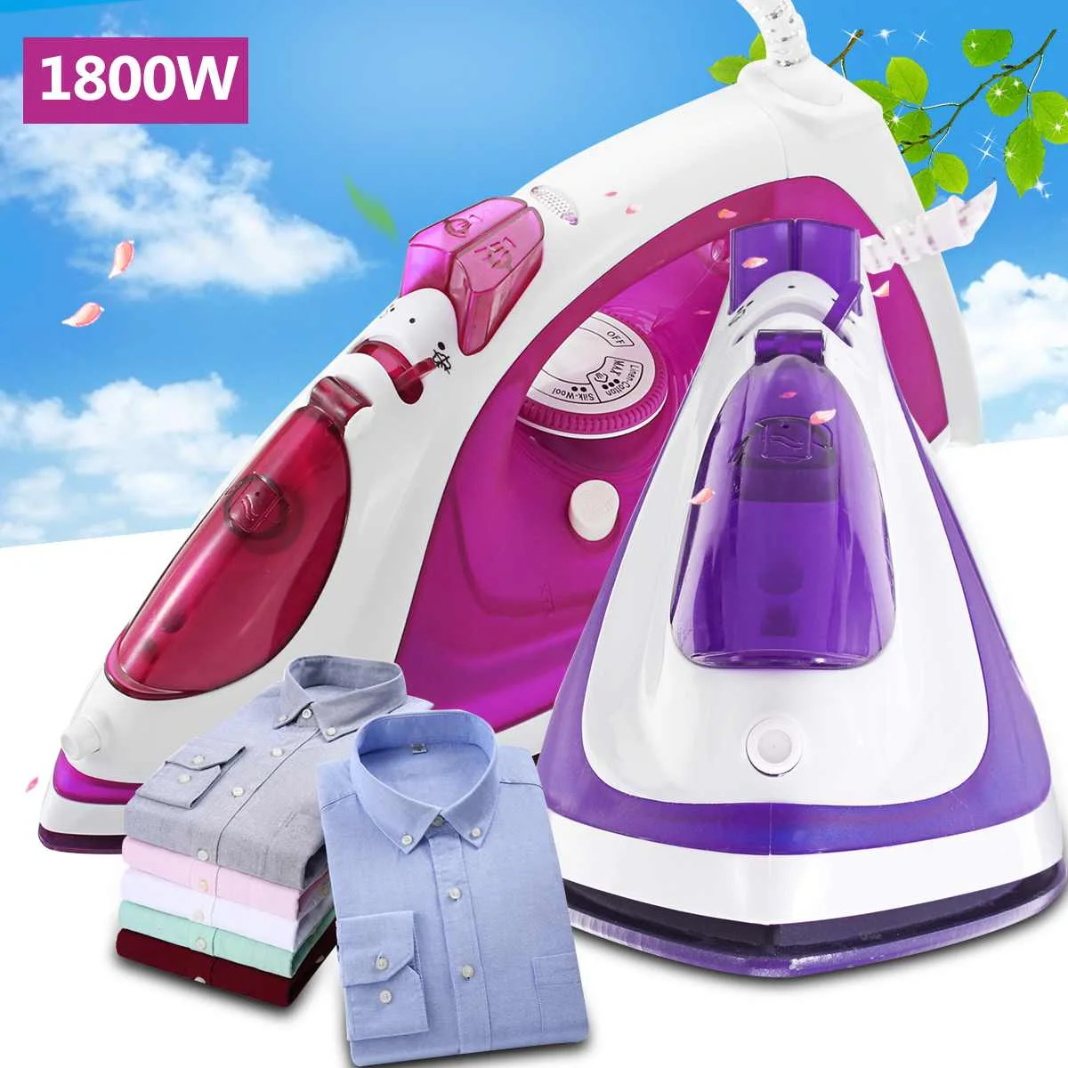 220V 1800W 280ml Portable Handheld Garment Steamer Iron Steam Clothes Household Appliances Laundry Clothing Steaming
220V 1800W 280ml Portable Handheld Garment Steamer Iron Steam Clothes Household Appliances Laundry Clothing Steaming