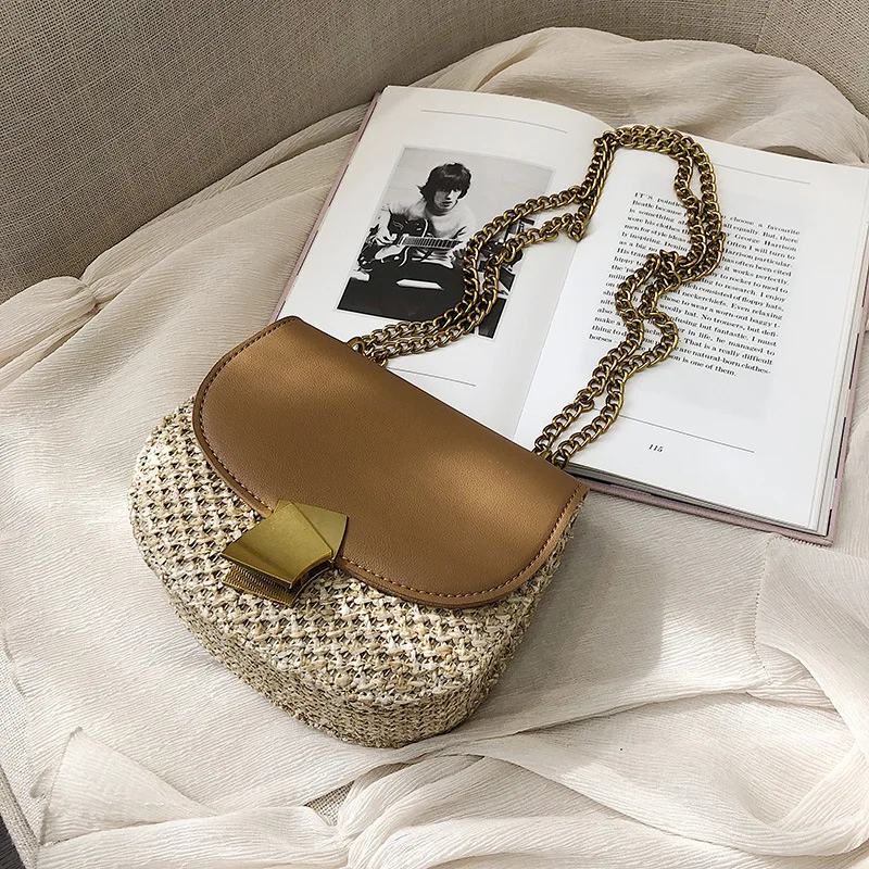 Female Straw Beach Bag Crossbody Bags For Women 2019 Summer Designer Handbag Ladies Rattan Chain Shoulder Messenger Bag Sac Main
Female Straw Beach Bag Crossbody Bags For Women 2019 Summer Designer Handbag Ladies Rattan Chain Shoulder Messenger Bag Sac Main