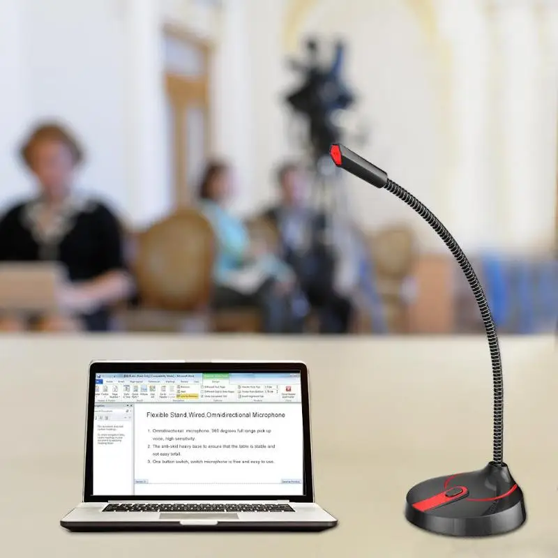 ALLOYSEED Flexible Stand 3.5mm USB Studio Speech Omnidirectional Microphone Wired Microphone for Computer PC Desktop Notebook
ALLOYSEED Flexible Stand 3.5mm USB Studio Speech Omnidirectional Microphone Wired Microphone for Computer PC Desktop Notebook