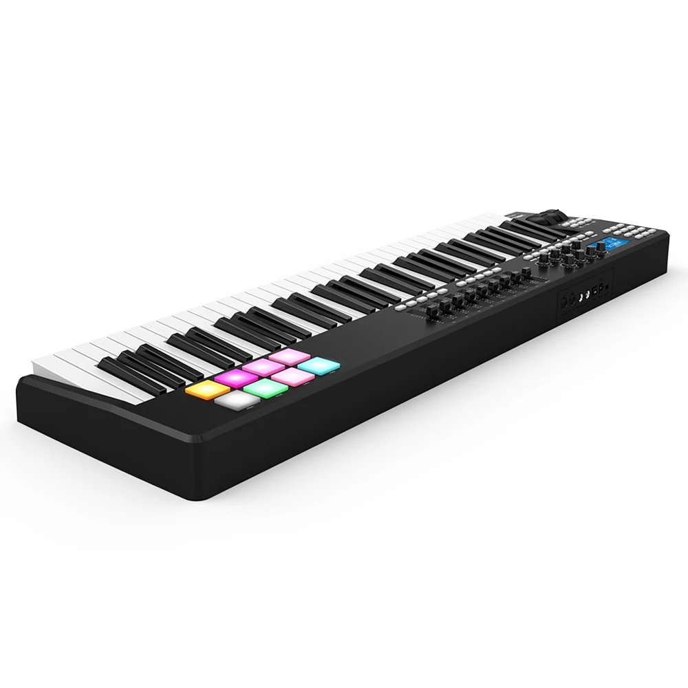 WORLDE PANDA61 Portable 61-Key USB High Quality MIDI Keyboard Controller 8 RGB Colorful Backlit Trigger Pads with USB Cable
WORLDE PANDA61 Portable 61-Key USB High Quality MIDI Keyboard Controller 8 RGB Colorful Backlit Trigger Pads with USB Cable