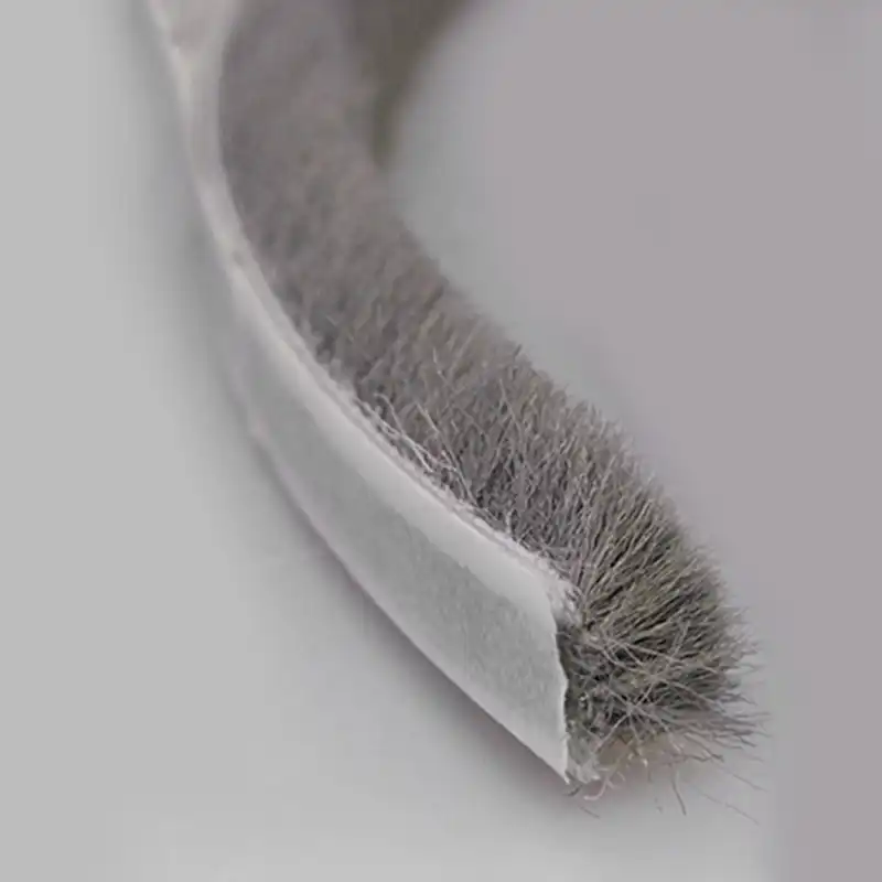 10M Hairy Seal Brush Pile Window Door Self Adhesive Strip Tape Draught Excluder