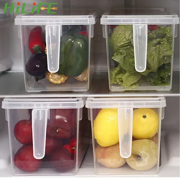 HILIFE Plastic Sealed Refrigerator Storage Boxes Crisper Food Container Kitchen Transparent PP Storage Box
HILIFE Plastic Sealed Refrigerator Storage Boxes Crisper Food Container Kitchen Transparent PP Storage Box