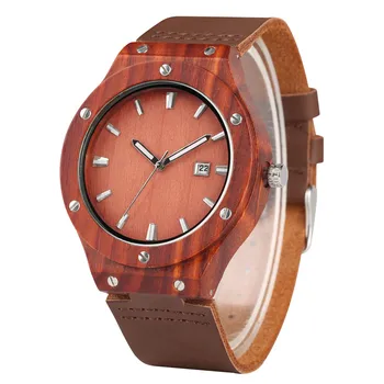 Red Wooden/Bamboo Men Wood Watches Quartz Date Display Man Wrist Watch Genuine Leather Band Timepieces 2019 New Male Clock Gift
Red Wooden/Bamboo Men Wood Watches Quartz Date Display Man Wrist Watch Genuine Leather Band Timepieces 2019 New Male Clock Gift