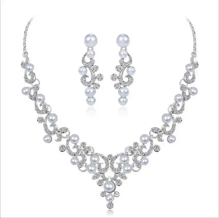Imitation Pearl Rhinestone Necklace Earrings Jewelry sets Choker Necklace Bridal Jewelry Wedding Bridesmaid Jewelry Set
Imitation Pearl Rhinestone Necklace Earrings Jewelry sets Choker Necklace Bridal Jewelry Wedding Bridesmaid Jewelry Set