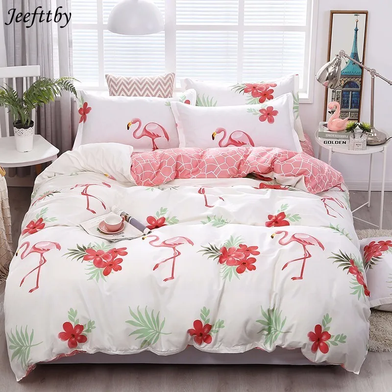 Home Textiles Bedding Set Flamingo Pattern Bed Sheet Children Student Dormitory Bed Linings Cartoon 3/4pcs Pillowcases Cover Set
Home Textiles Bedding Set Flamingo Pattern Bed Sheet Children Student Dormitory Bed Linings Cartoon 3/4pcs Pillowcases Cover Set