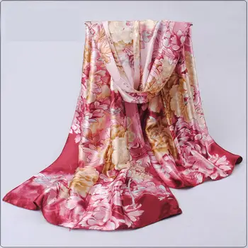 Scarf Female Spring And Autumn Korea Wild Satin Printed Peony Silk Scarf Korean Summer Sun Shawl Dual-use
Scarf Female Spring And Autumn Korea Wild Satin Printed Peony Silk Scarf Korean Summer Sun Shawl Dual-use