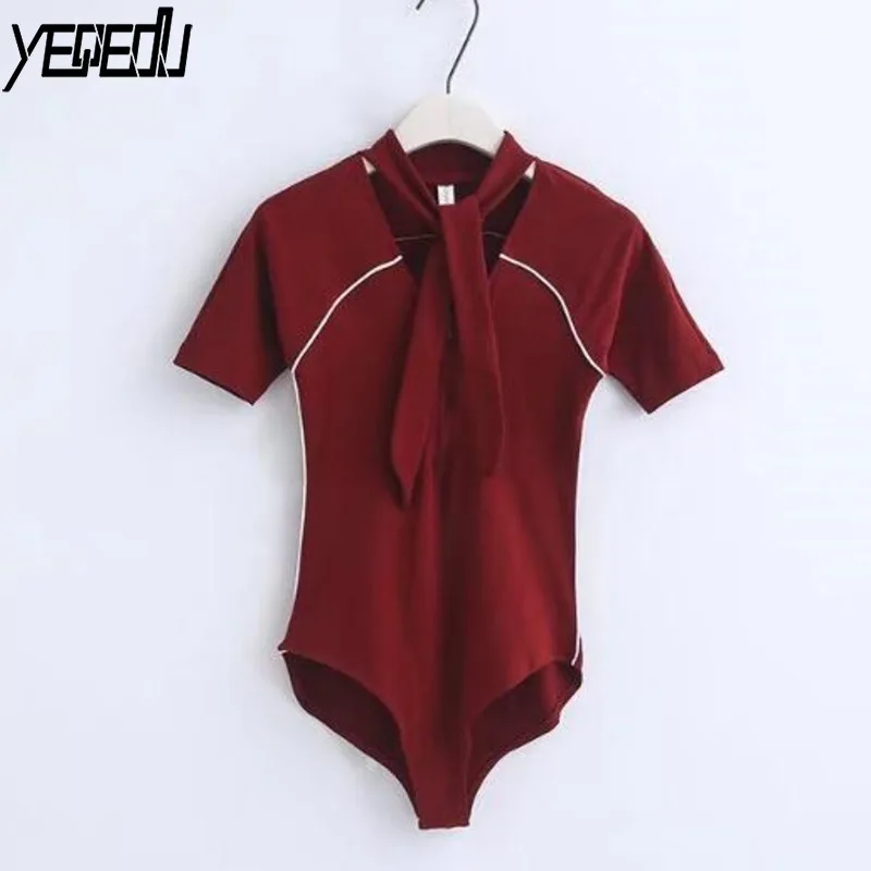 #2121 Summer Sexy Body Women Red Short Sleeve Bodysuit Elastic Cotton Bow Neck Solid Color Combinaison Femme Body Feminino
#2121 Summer Sexy Body Women Red Short Sleeve Bodysuit Elastic Cotton Bow Neck Solid Color Combinaison Femme Body Feminino