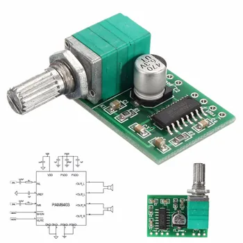 CLAITE PAM8403 5V 2 Channel USB Power Audio Amplifier Module Board 3Wx2 Volume Control New
CLAITE PAM8403 5V 2 Channel USB Power Audio Amplifier Module Board 3Wx2 Volume Control New