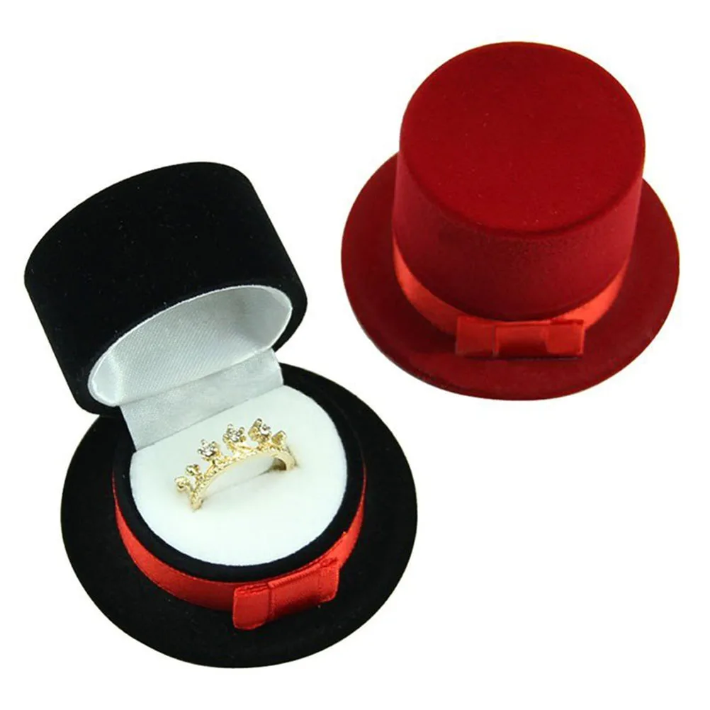 Top Hat Shaped Ring Box Engagement Ring Box Jewelry Box Storage Case for Wedding Ceremony Christmas Party Decoration
Top Hat Shaped Ring Box Engagement Ring Box Jewelry Box Storage Case for Wedding Ceremony Christmas Party Decoration