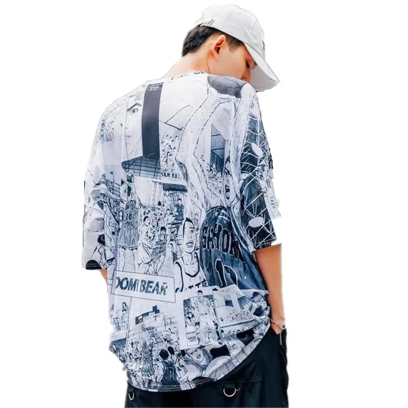 SLAM DUNK Anime Sakuragi Rukawa Printed T Shirt Japanese Comic Summer Men's T-shirt Harajuku Street Fashion Male Loose Tee Shirt
SLAM DUNK Anime Sakuragi Rukawa Printed T Shirt Japanese Comic Summer Men's T-shirt Harajuku Street Fashion Male Loose Tee Shirt