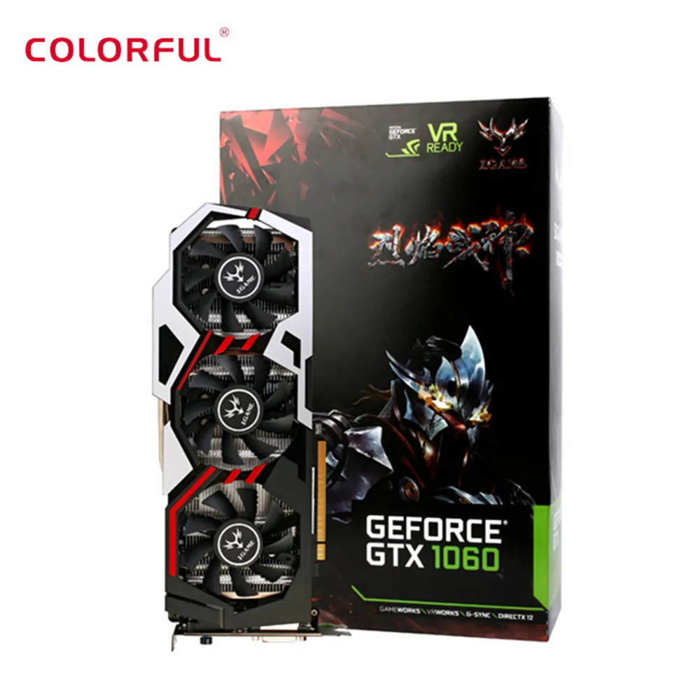 Original Colorful iGame1060 U - 3GD5 Top Graphics Card GeForce GTX 1060 GPU Chip 192bit GDDR5 Graphics Card
Original Colorful iGame1060 U - 3GD5 Top Graphics Card GeForce GTX 1060 GPU Chip 192bit GDDR5 Graphics Card