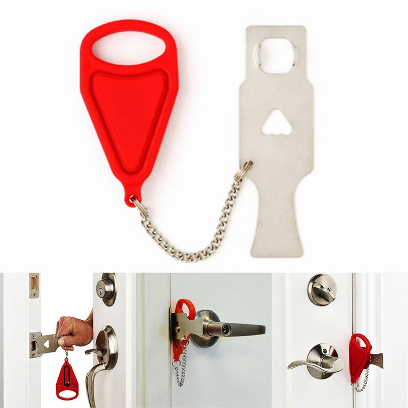 Safety Door Lock Security Hasp Latch Lock for Home Travel Security Supplies Easy Take
Safety Door Lock Security Hasp Latch Lock for Home Travel Security Supplies Easy Take