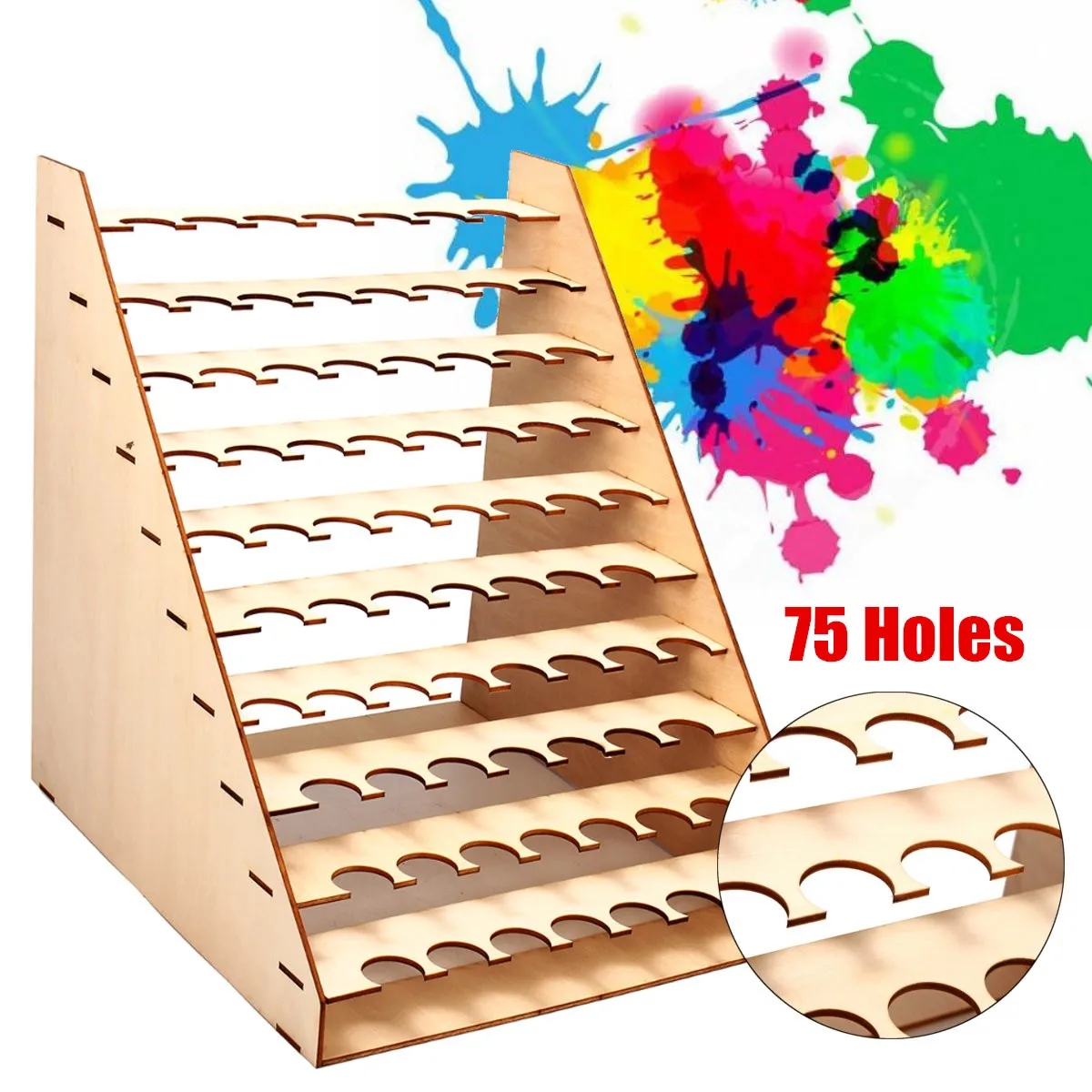 Wooden Paint Bottles Storage Rack 75 Pots Holder 10 Layers Modular Master Paint Box Organizer Storage Tools Supplies Collapsible
Wooden Paint Bottles Storage Rack 75 Pots Holder 10 Layers Modular Master Paint Box Organizer Storage Tools Supplies Collapsible