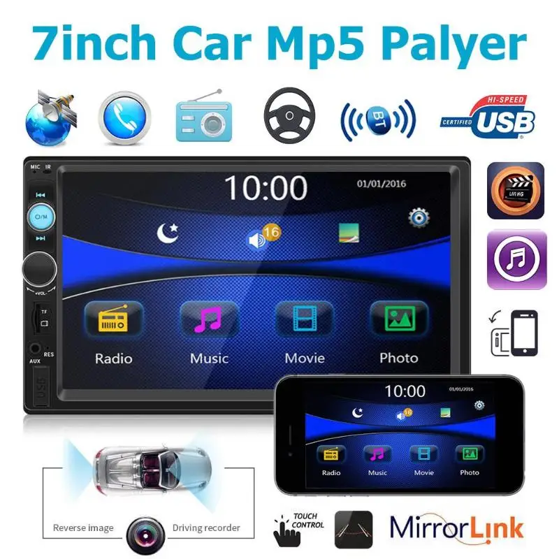 VODOOL 7010G 7 inch Screen Car Stereo MP5 Player GPS Navigation Bluetooth FM Radio Head Unit Car Electronics GPS Accessories
VODOOL 7010G 7 inch Screen Car Stereo MP5 Player GPS Navigation Bluetooth FM Radio Head Unit Car Electronics GPS Accessories
