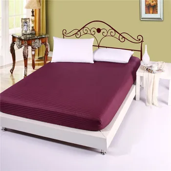 1pcs 100% Cotton Solid Color Fitted Sheet Stripe Mattress Cover Four Corners With Elastic Band Bed Sheet 73
1pcs 100% Cotton Solid Color Fitted Sheet Stripe Mattress Cover Four Corners With Elastic Band Bed Sheet 73