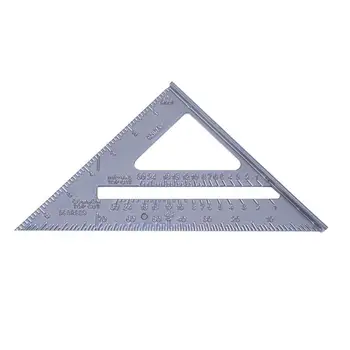 7" Square Triangular Ruler Metal Angle Square Woodworking Measuring Tools Quick Read Square Tool for Drafting Tools
7" Square Triangular Ruler Metal Angle Square Woodworking Measuring Tools Quick Read Square Tool for Drafting Tools