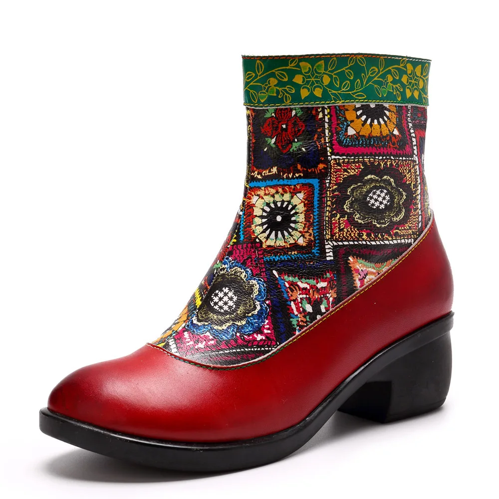 Fashion vintage ethnic leather women's boots handmande platform boots women winter shoes ankle boots colorful shoes
Fashion vintage ethnic leather women's boots handmande platform boots women winter shoes ankle boots colorful shoes