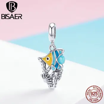 BISAER 925 Sterling Silver Tropical Fish Ocean Fish Charms Beads fit for Beads DIY Sterling Silver 925 Jewelry Making ECC959
BISAER 925 Sterling Silver Tropical Fish Ocean Fish Charms Beads fit for Beads DIY Sterling Silver 925 Jewelry Making ECC959