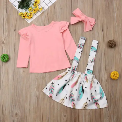 Girl T-shirt Top Long Sleeve Skirts Headbands 3pcs Set Toddler Casual Clothing Toddler Newborn Baby Girl Clothes Sets 1-6T
Girl T-shirt Top Long Sleeve Skirts Headbands 3pcs Set Toddler Casual Clothing Toddler Newborn Baby Girl Clothes Sets 1-6T
