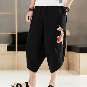 #4568 Summer Cotton Linen Pants Men Black/Red/Green Linen Wide Leg Trousers Retro Chinese Style Large Loose Wide-legged 5XL
#4568 Summer Cotton Linen Pants Men Black/Red/Green Linen Wide Leg Trousers Retro Chinese Style Large Loose Wide-legged 5XL