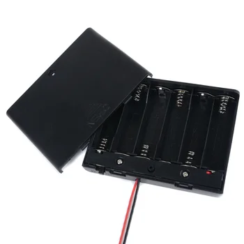 1pc 1.5V 6x AA Battery Holder Case Slot Holder Plastic Storage Box With OFF/ON Switch Wires
1pc 1.5V 6x AA Battery Holder Case Slot Holder Plastic Storage Box With OFF/ON Switch Wires