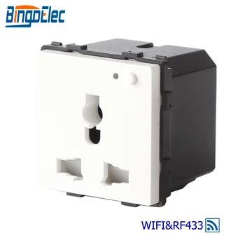Bingoelec Universal WIFI Socket Part UK Standard Remote RF 433.92 MHZ Wall Socket Wireless Control By Tuya APP And Controller
Bingoelec Universal WIFI Socket Part UK Standard Remote RF 433.92 MHZ Wall Socket Wireless Control By Tuya APP And Controller
