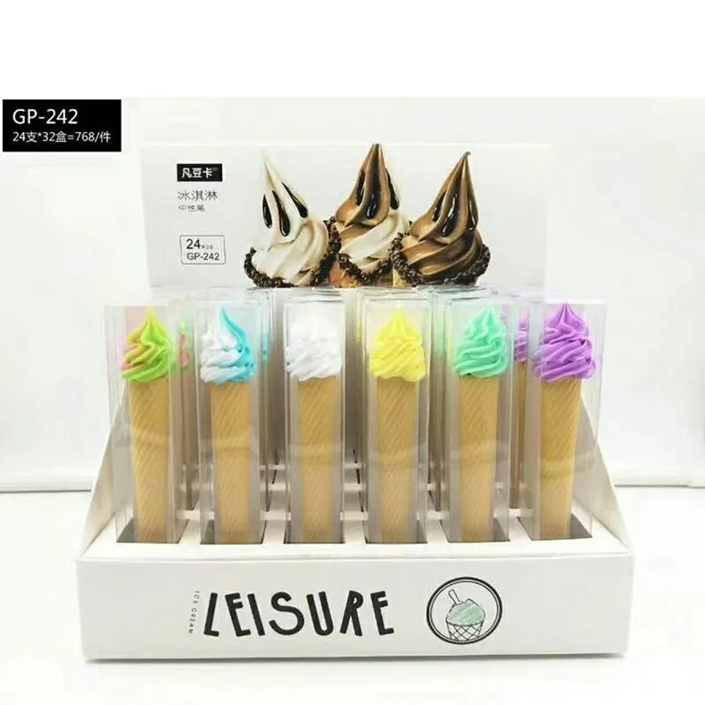 24 pcs Gel Pens Ice Cream black colored kawaii gift gel-ink pens pens for writing Cute stationery office school supplies
24 pcs Gel Pens Ice Cream black colored kawaii gift gel-ink pens pens for writing Cute stationery office school supplies