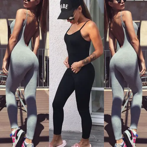 2019 Women's Sports Jumpsuit Yoga Pants Sexy Elastic Backless Bodycon Wear Hot Summer Jumpsuit Clothes
2019 Women's Sports Jumpsuit Yoga Pants Sexy Elastic Backless Bodycon Wear Hot Summer Jumpsuit Clothes