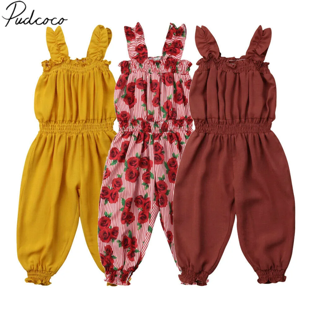 2019 Children Summer Clothing Cute Toddler Kids Baby Girl Clothes Flower Strap Romper Jumpsuit Outfit Sleeveless Sunsuit 1-6T
2019 Children Summer Clothing Cute Toddler Kids Baby Girl Clothes Flower Strap Romper Jumpsuit Outfit Sleeveless Sunsuit 1-6T