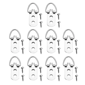 50PCS D-ring Shape Dual Hole Hangers Cross Stitch Hanger Hooks for Home Decor Painting Picture Hanging Hooks with 100PCS Screws
50PCS D-ring Shape Dual Hole Hangers Cross Stitch Hanger Hooks for Home Decor Painting Picture Hanging Hooks with 100PCS Screws