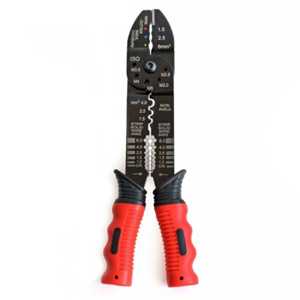 Hardened Steel Crimper Cable Cutter Automatic Wire Stripper Multifunction Stripping Tool Crimping Pliers Terminal 0.75-6mm tool
Hardened Steel Crimper Cable Cutter Automatic Wire Stripper Multifunction Stripping Tool Crimping Pliers Terminal 0.75-6mm tool