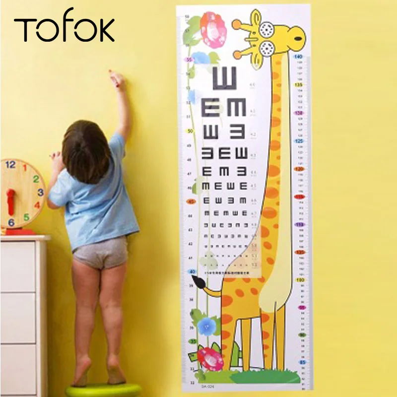 Tofok Random delivery!! Cartoon Animal Measure Wall Sticker For Children Room Nursery Giraffe Monkey Height Visual Acuity Chart
Tofok Random delivery!! Cartoon Animal Measure Wall Sticker For Children Room Nursery Giraffe Monkey Height Visual Acuity Chart