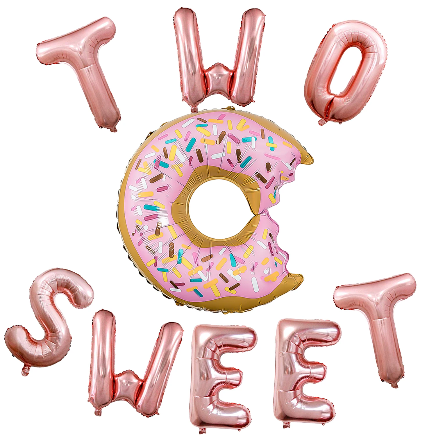 ZLJQ Donut 16inch SWEET TWO Balloons Rose Gold Foil Balloons Hawaii Donut Balloons For Baby Girl 2nd Party Decor Photo Props
ZLJQ Donut 16inch SWEET TWO Balloons Rose Gold Foil Balloons Hawaii Donut Balloons For Baby Girl 2nd Party Decor Photo Props