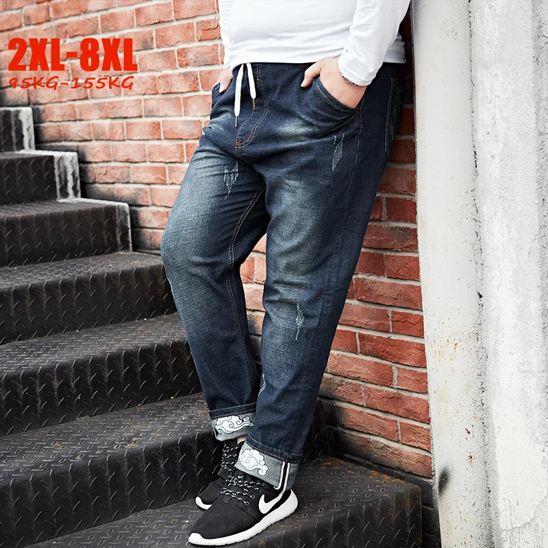 Large size 2XL-8XL Stretch Jeans Men Taper Elastic Waist Plus Size Male Jeans Print Big Size Denim Jeans for Men 95kg-155kg
Large size 2XL-8XL Stretch Jeans Men Taper Elastic Waist Plus Size Male Jeans Print Big Size Denim Jeans for Men 95kg-155kg