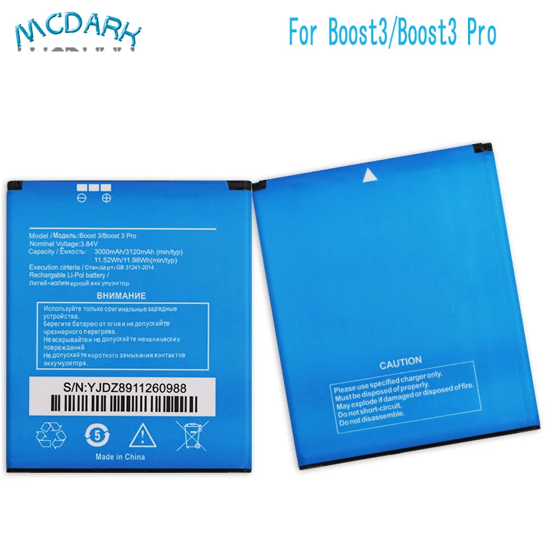 Mcdark 3000/3120mAh Hight capacity For Highscreen Boost 3 Boost 3 Pro Battery Cell Phone Replacement Batteries Rechargeable
Mcdark 3000/3120mAh Hight capacity For Highscreen Boost 3 Boost 3 Pro Battery Cell Phone Replacement Batteries Rechargeable