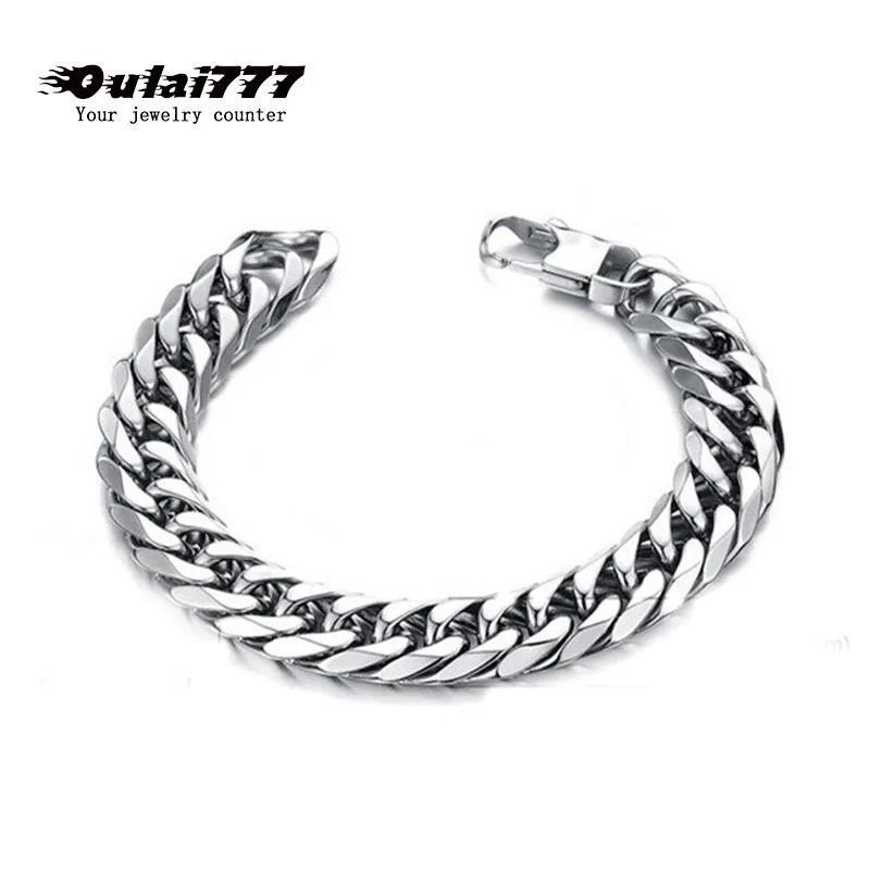 2019 stainless steel mens bracelet gifts for men male curb cuban link chain on hand accessories man's chain strand bracelets
2019 stainless steel mens bracelet gifts for men male curb cuban link chain on hand accessories man's chain strand bracelets